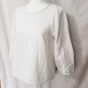 SALE!!! Universal Thread White Muslin Gauzy Cotton Blouse Size Small